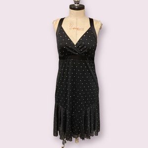 Black Shimmer R&M Richards Vintage Dress